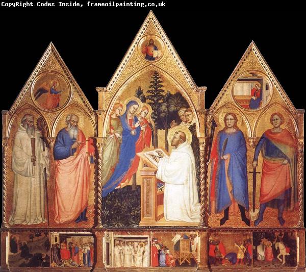 Matteo Di Pacino St.Bernard-s Vision of the Virgin with Saints